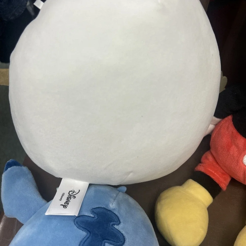 Disney Characters Mixed Lot Of 4 Plush Olaf Groot Stitch Mickey 3 EUC 1 NWT